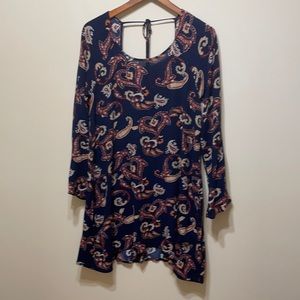 Paisley patterned dress